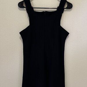 New Elegant 100% Wool-Lanes Black Sleeveless Dress. Size M.